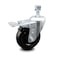Service Caster 4 Inch Hard Rubber Wheel Swivel 1/2 Inch Threaded Stem Caster Total Lock Brake SCC SCC-TSTTL20S414-HRS-121315 - alternate 1